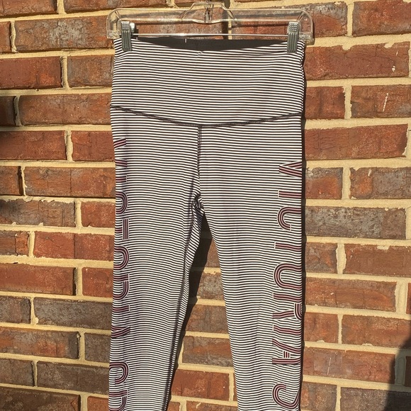Victory Secret Pants - Victoria's Secret Knockout Sport Leggings Small/P Black and White stripe